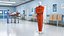 Straitjacket Patient Mannequin Orange