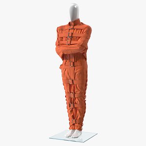 Straitjacket Patient Mannequin Orange model