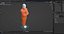 Straitjacket Patient Mannequin Orange