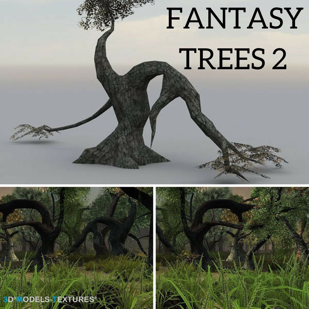 3D Fantasy Trees Model - TurboSquid 1208471