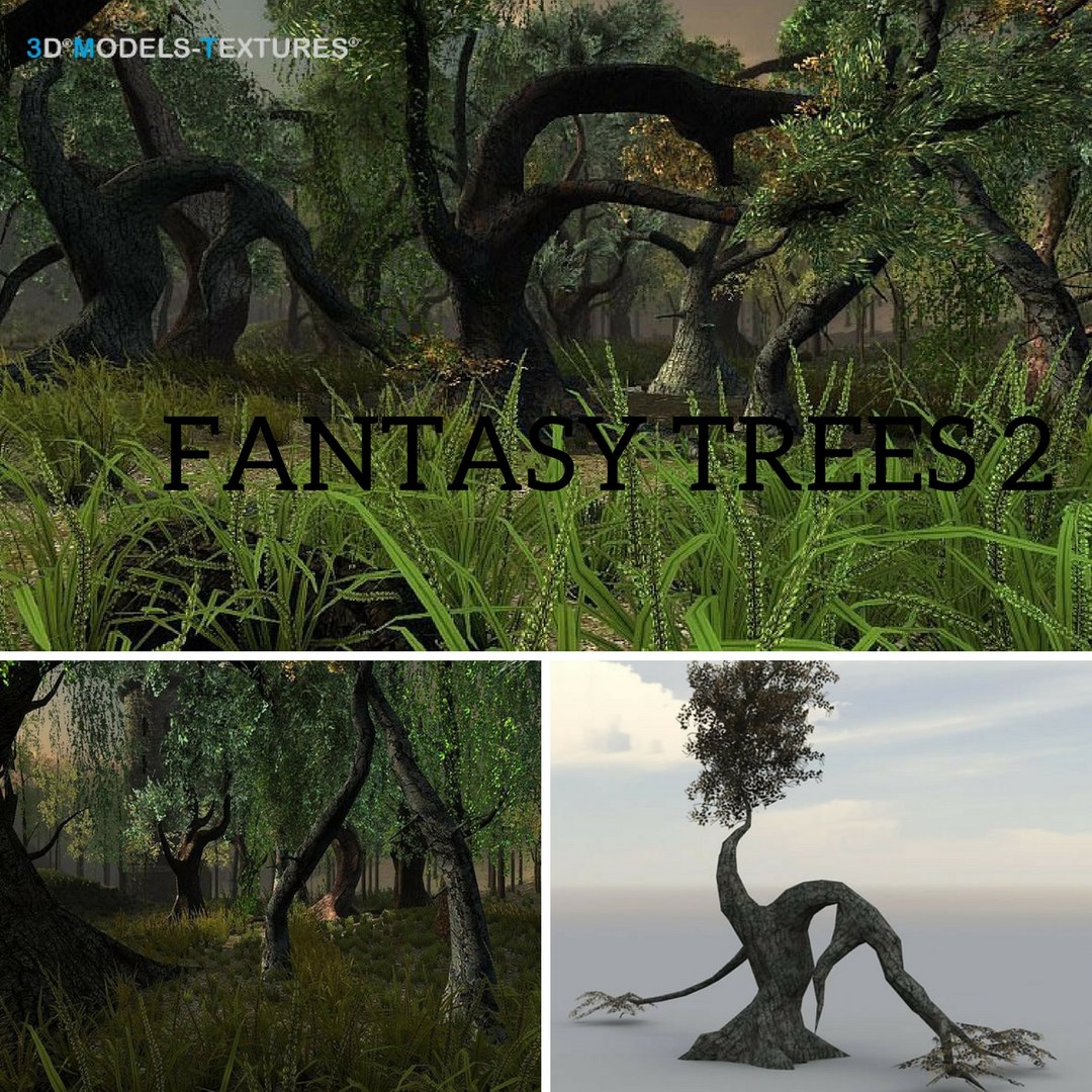 3D Fantasy Trees Model - TurboSquid 1208471