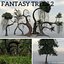 3D fantasy trees model