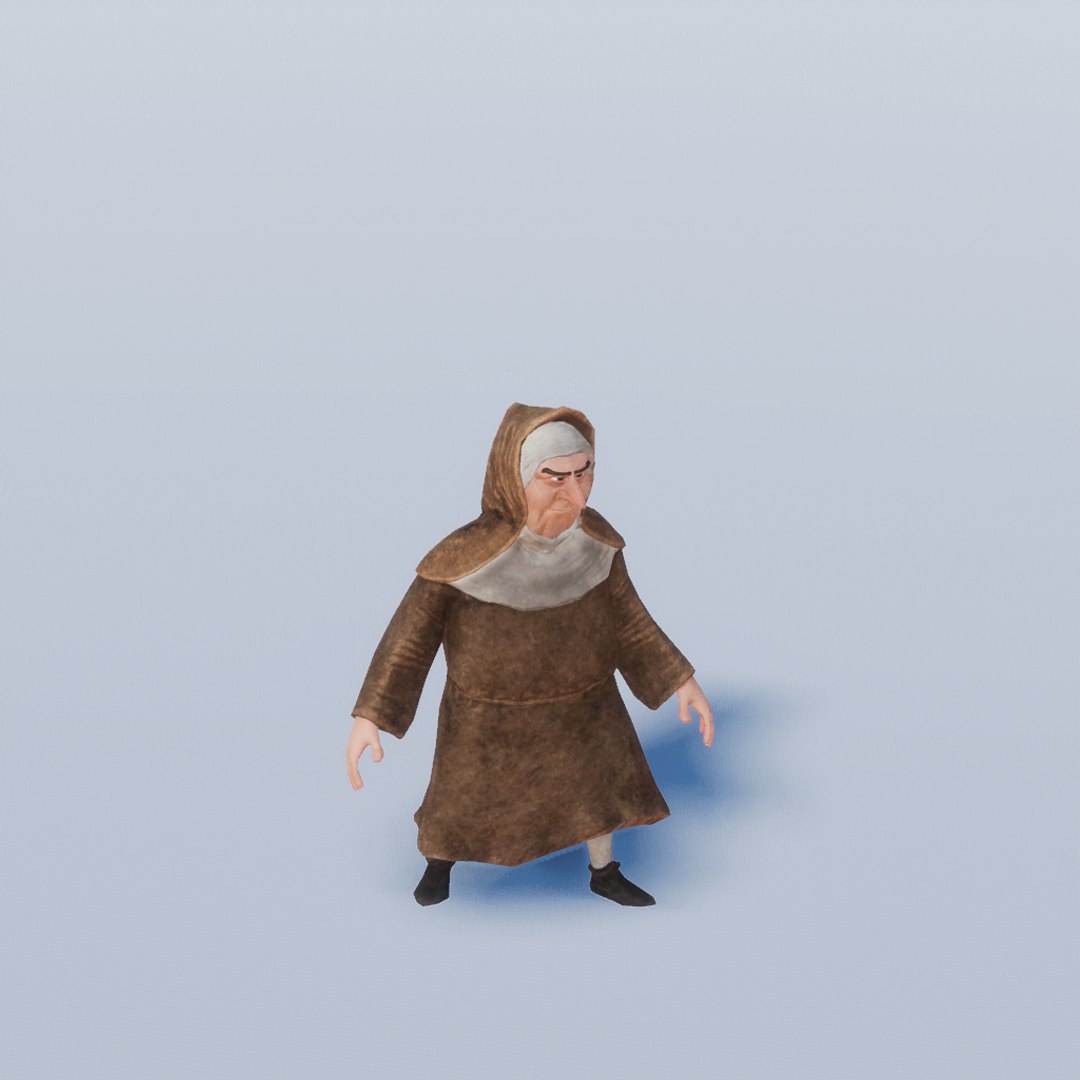 3D MEDIEVAL STYLIZED CHARACTERS - FULL https://p.turbosquid.com/ts-thumb/in/rB1Zcd/Ty/nun_var2/png/1687791122/1920x1080/fit_q87/72fba1d43719dbf7fbb326cc0ae0a2eea46a1c9d/nun_var2.jpg