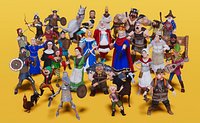 MEDIEVAL STYLIZED CHARACTERS - FULL V1