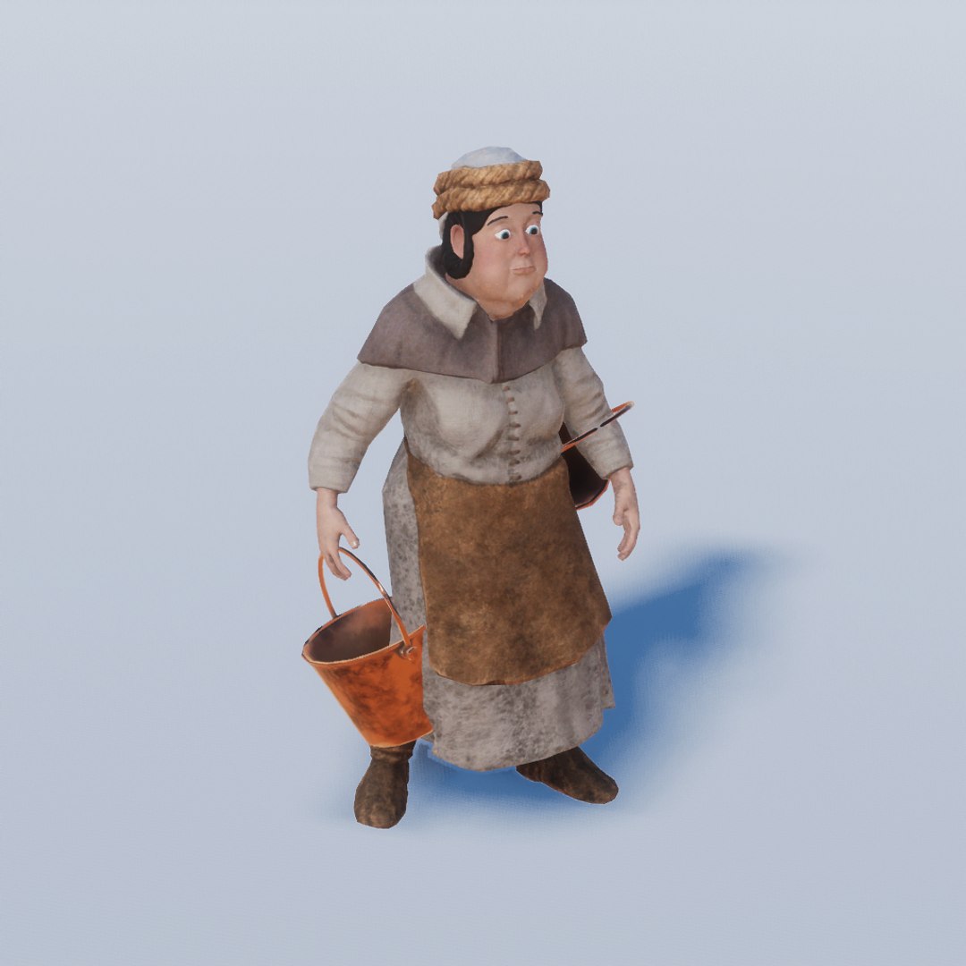 3D MEDIEVAL STYLIZED CHARACTERS - FULL https://p.turbosquid.com/ts-thumb/in/rB1Zcd/o4/milkmaid_var1/png/1687791094/1920x1080/fit_q87/d1c343872c22f4cbc4cca3e224bc2787b631c3b1/milkmaid_var1.jpg