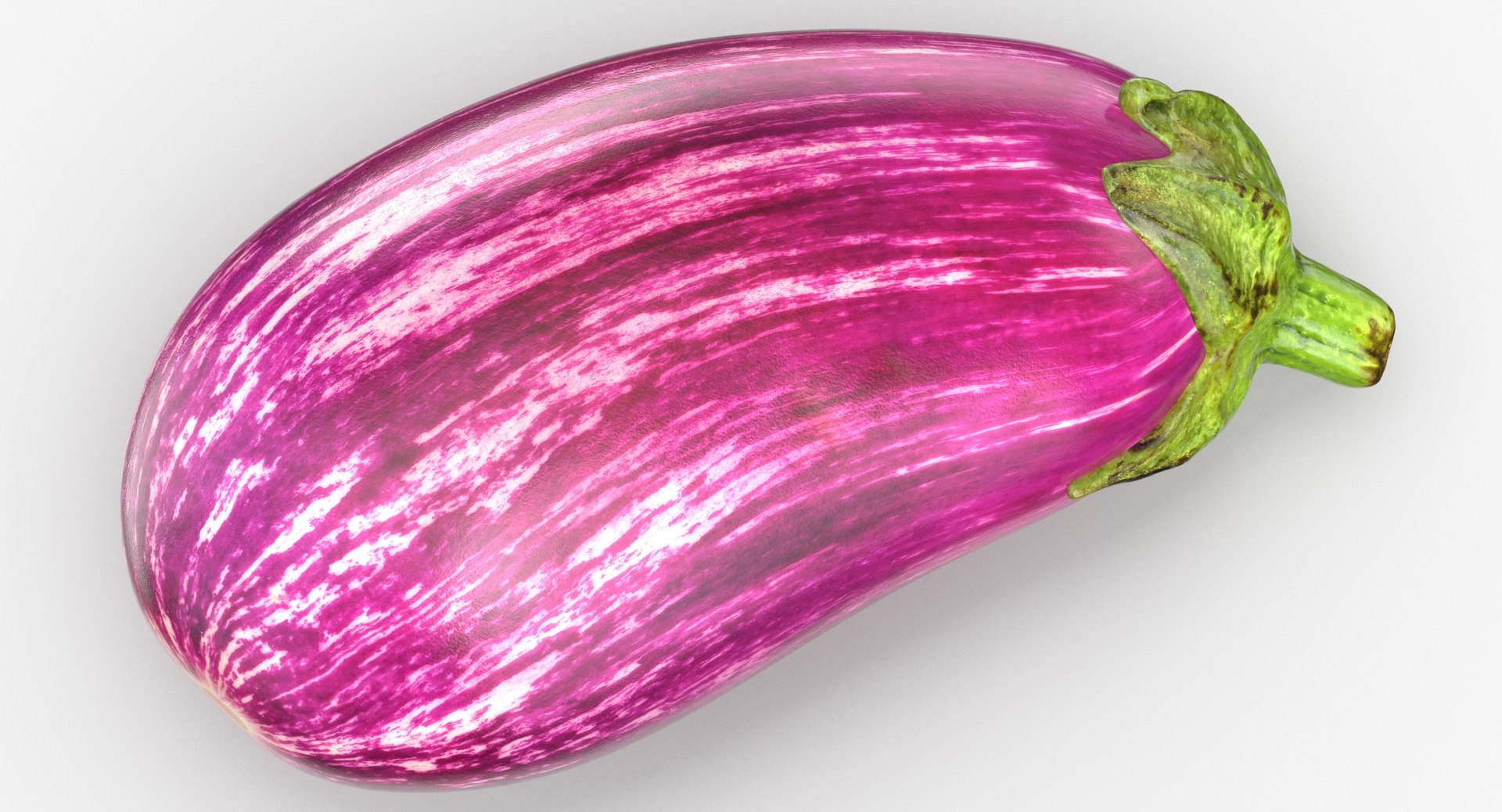 Graffiti Eggplants Whole And Cut Collection 01 2 Models Model