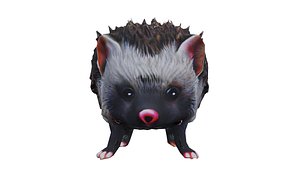 3D Long-eared Hedgehog low-poly PBR