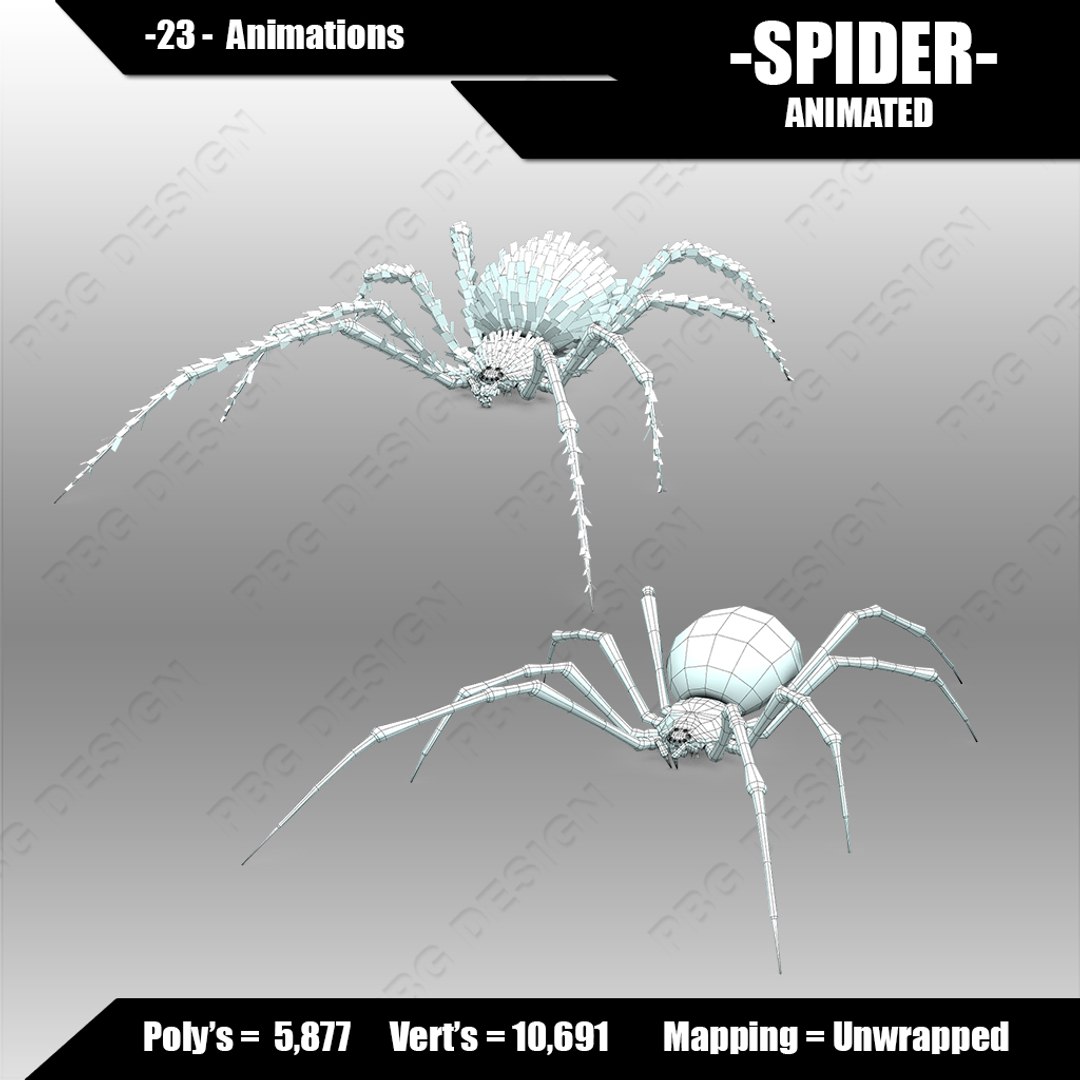 3D spider - TurboSquid 1073749