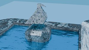 Pond or abandoned rock pool 3D model