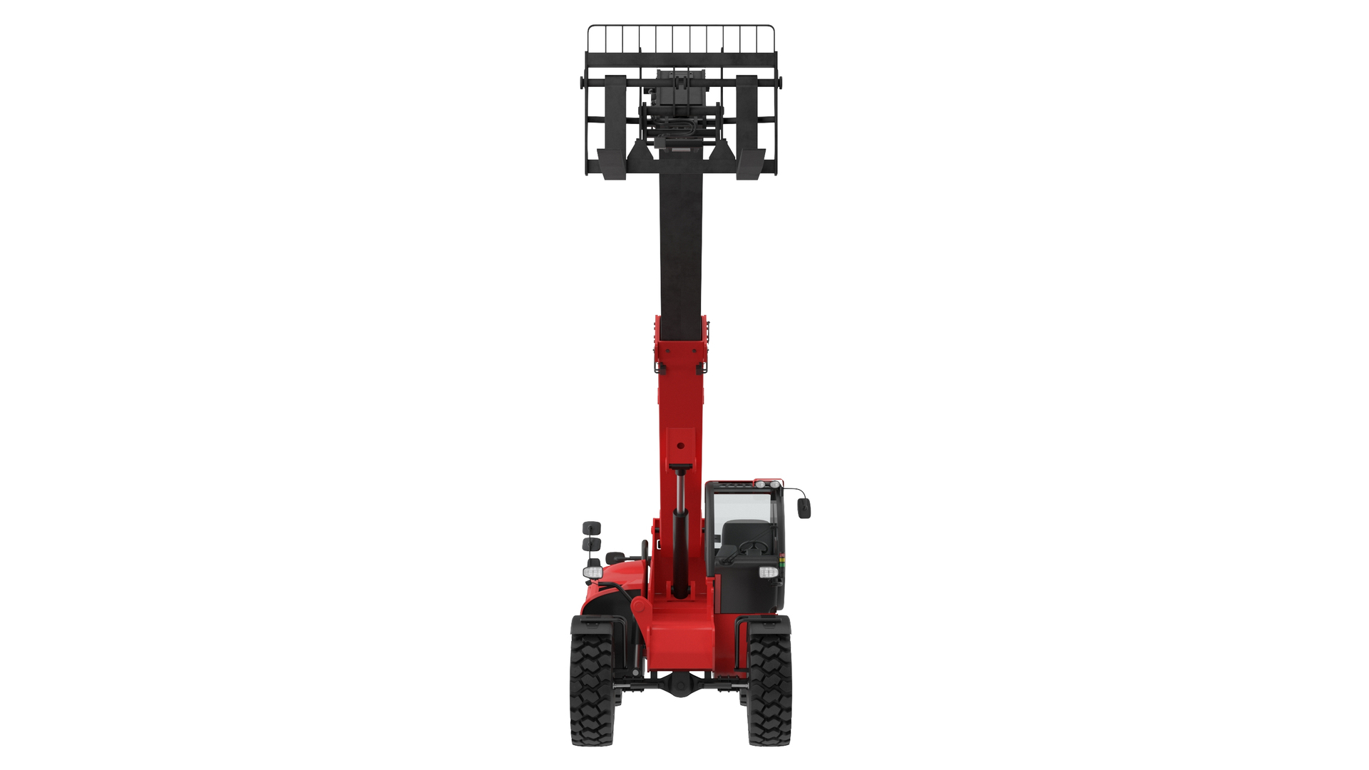 3D Telescopic Handler Forklift Fully Raised Model TurboSquid 1965524