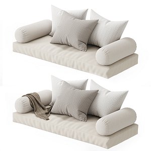 3D Seat Pillow Set 01 model