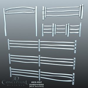 Log Fence SET1