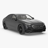 Black Mercedes-Benz E-Class 2023 Simple Interior
