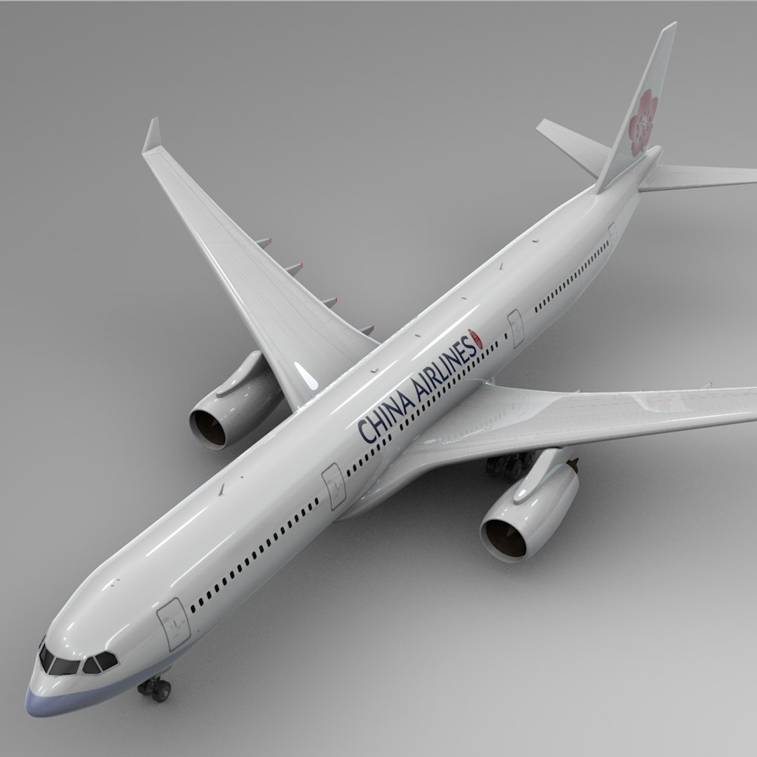 Airbus a330-300 china airlines 3D model - TurboSquid 1461352