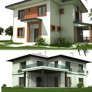 villa 3D model
