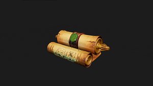 Ancient Scroll 3D model