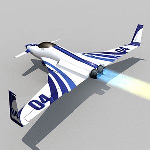 racing future aircraft c4d free