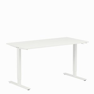 3D model Trotten desk sit and stand white 160x80 cm PBR
