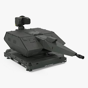 Barrel Skynex Air Defense System Green Rigged