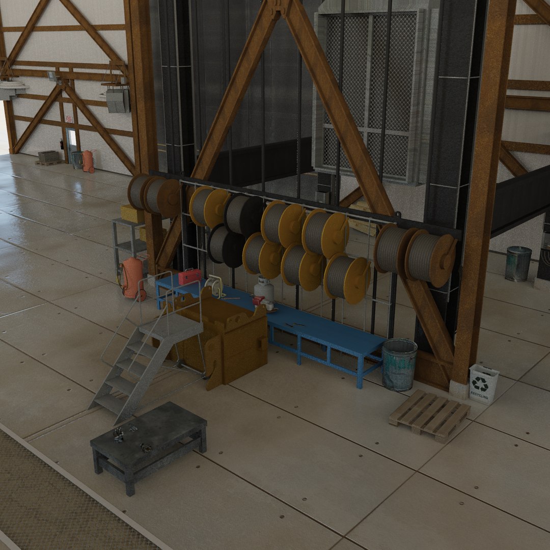 3d Maintenance Station Model