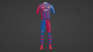 3D Barcelona Sportwear model