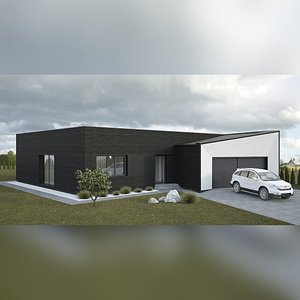 3d model modern house