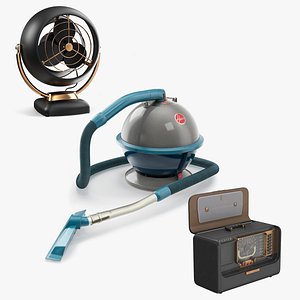 3D Retro Housewares Collection