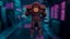 Futuristic hitman hunter assassin cyborg killer Sci-fi Low-poly