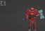 Futuristic hitman hunter assassin cyborg killer Sci-fi Low-poly