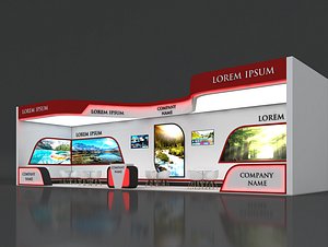 booth exhibit stand 3D model