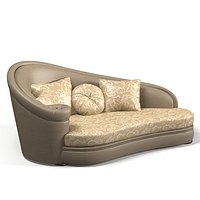 Turri t240 milo classic couch daybed divan sofa chaise baroque victorian