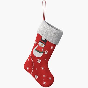 Christmas Stocking Snow Vray PBR