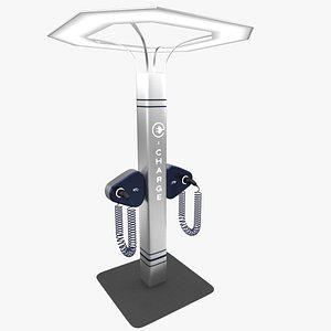 Electric Car Charger 02 3D model