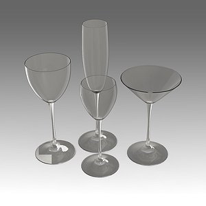 cocktail glass 3d model