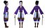 Cartoon Girl Asian Warrior