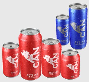 3D beverage drops model