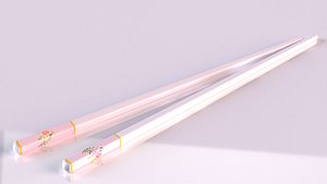 Korean bamboo chopstick decor cafe