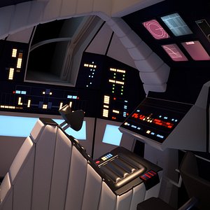 3D cockpit 2001: space odyssey model