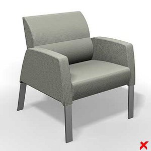 3d model armchair chair