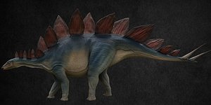 3D dinosaur stegosaurus