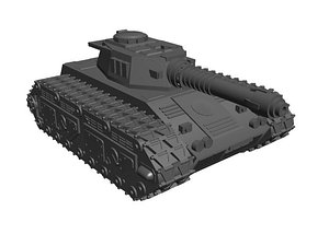 1/100 Tiran tank for 3d printing