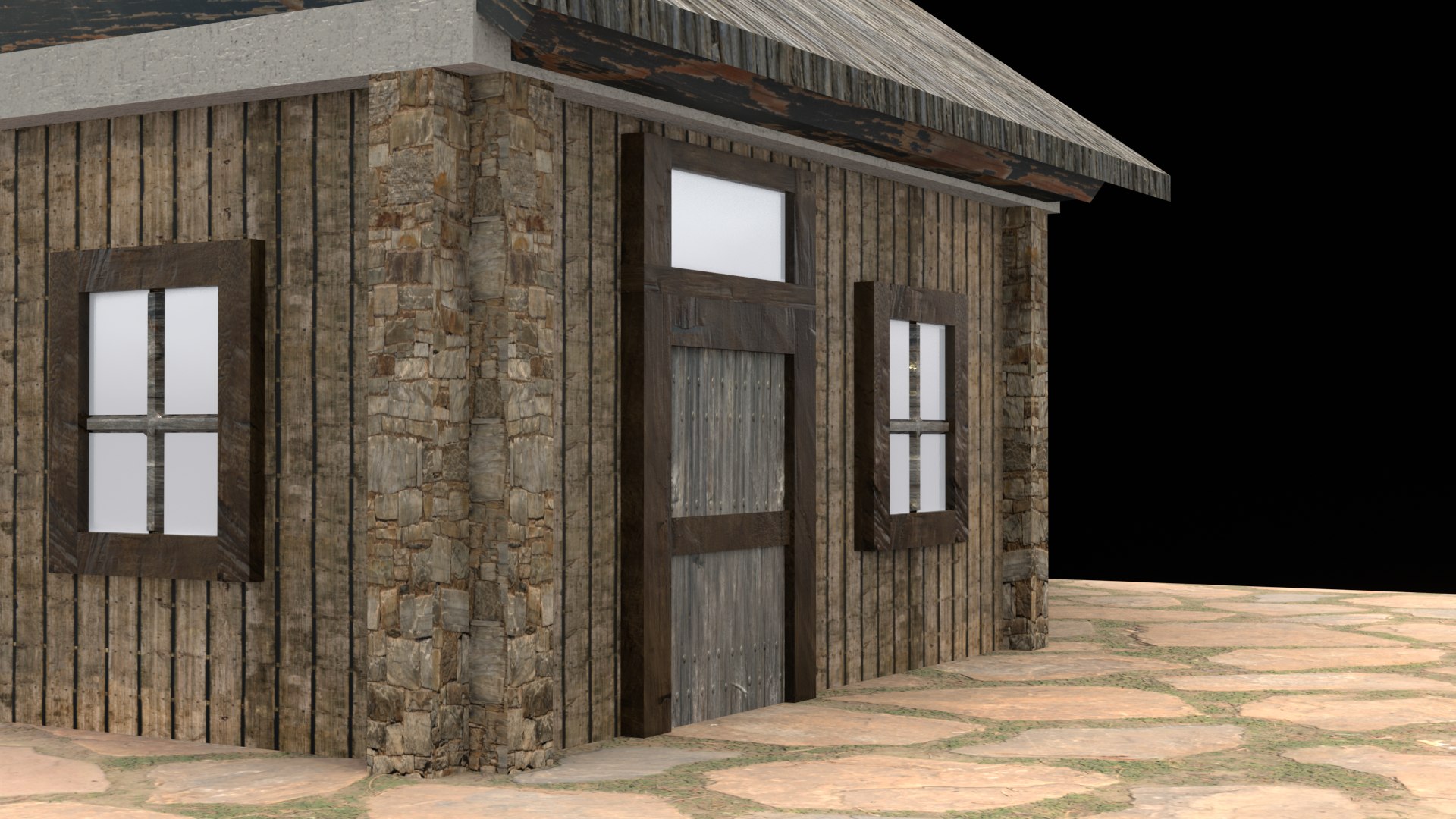 Detailed Low Poly House 3D Model For Games Architectural Scenes 3D ...