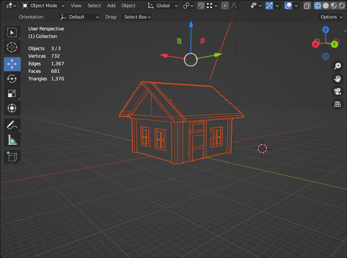 Detailed Low Poly House 3D Model For Games Architectural Scenes 3D ...