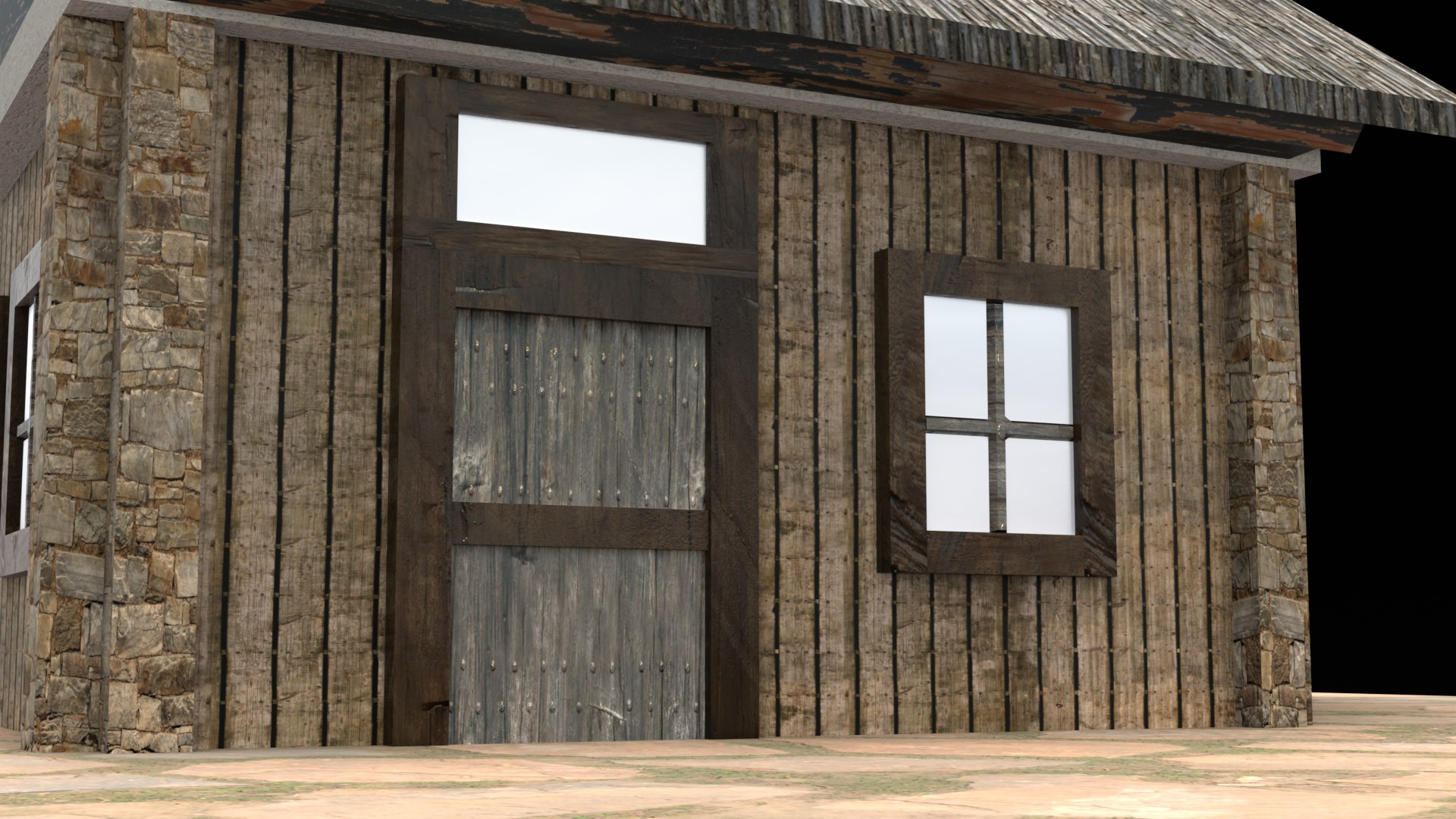 Detailed Low Poly House 3D Model For Games Architectural Scenes 3D ...