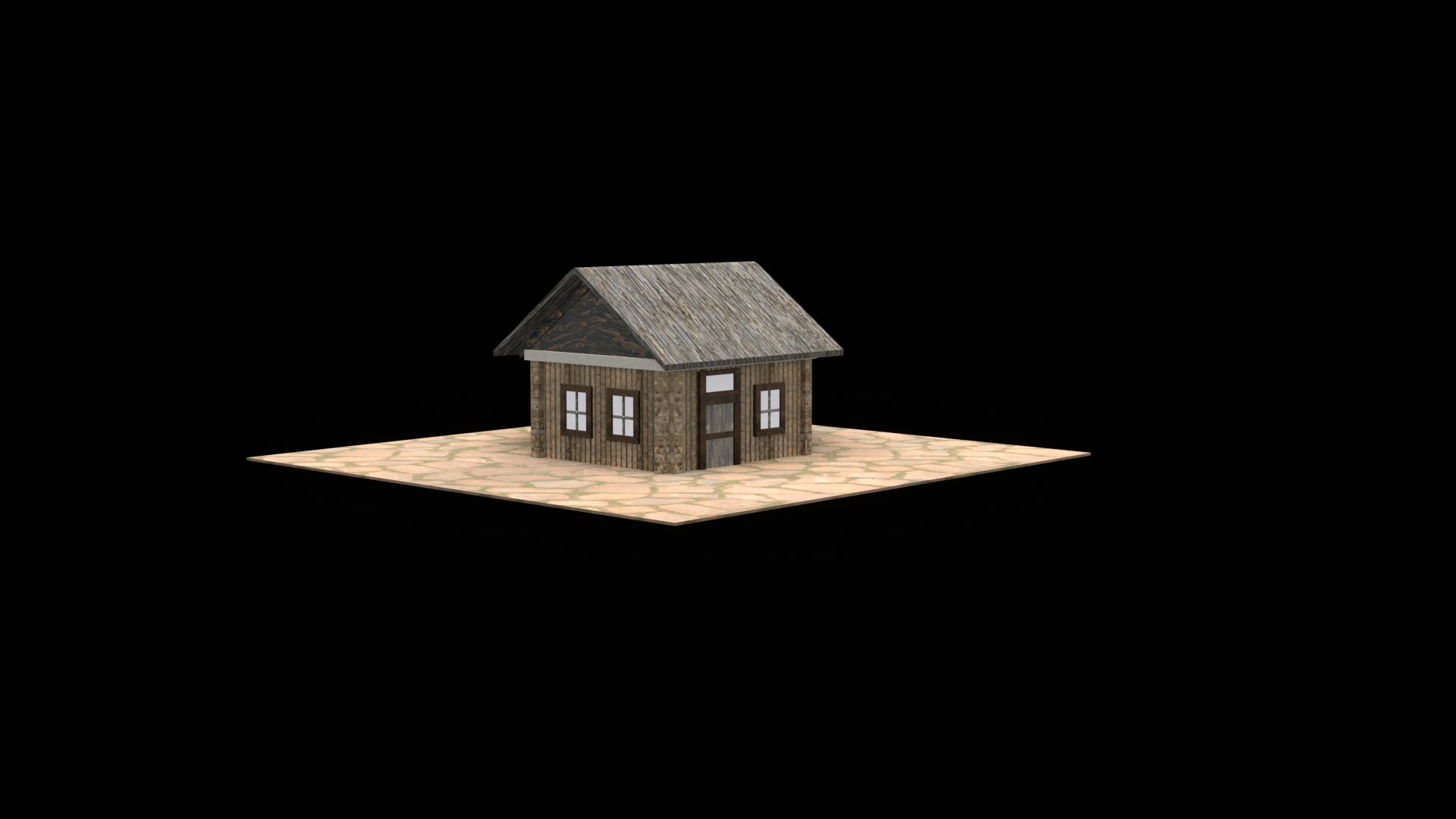 Detailed Low Poly House 3D Model For Games Architectural Scenes 3D ...