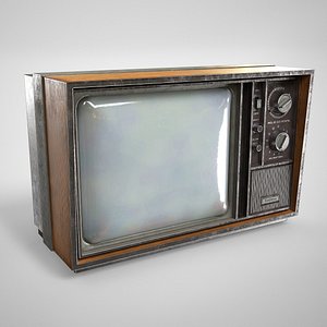 Retro TV - Vintage CRT Television Gameready Lowpoly