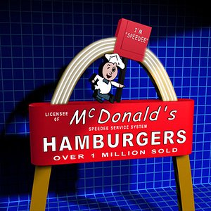 McDonalds Sign 01 retro