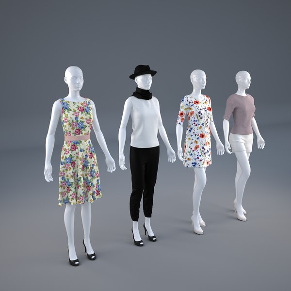 3D mannequins clothes model - TurboSquid 1343343