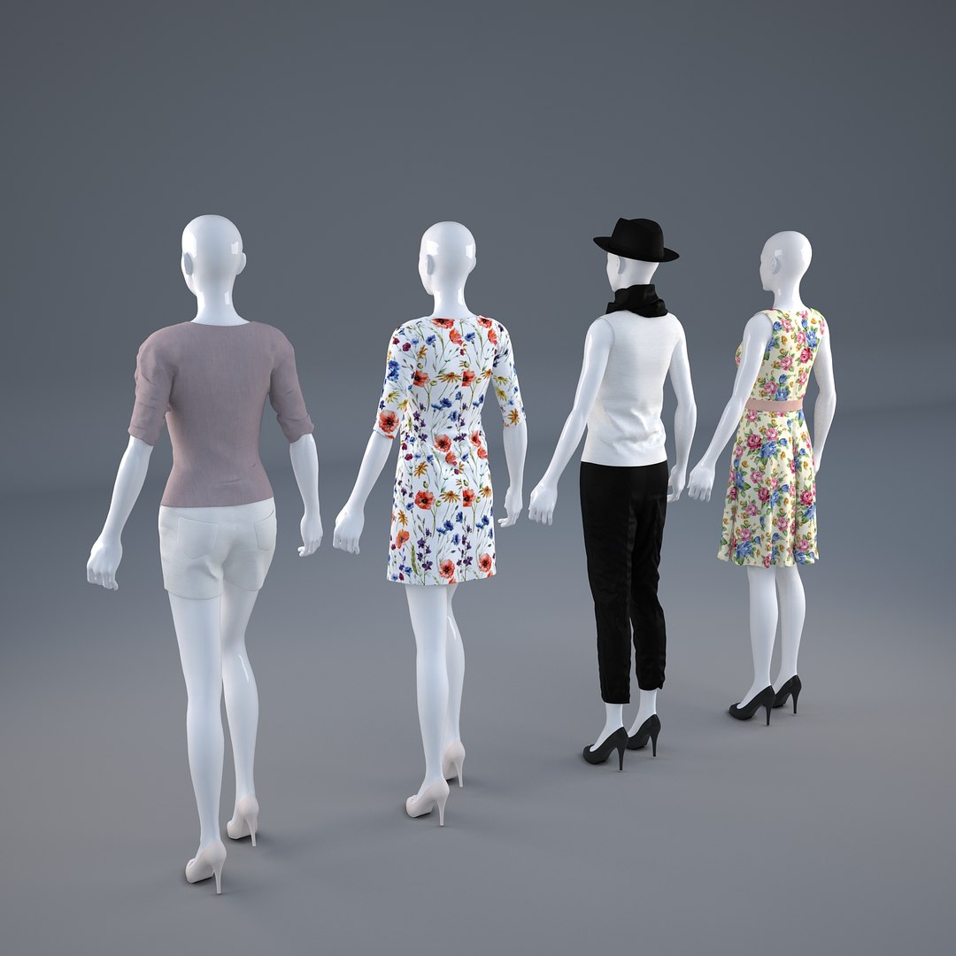 3D mannequins clothes model - TurboSquid 1343343