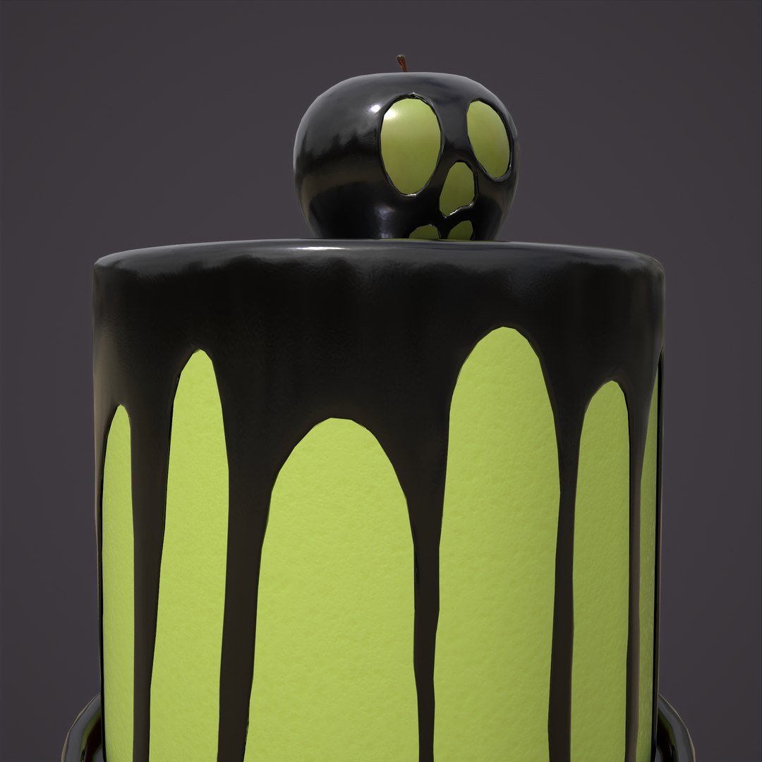 Poison Apple Cake model https://p.turbosquid.com/ts-thumb/ip/EFhfJ5/Gp/12/png/1635122208/1920x1080/fit_q87/495b9eace67118317e4641413b9a5cc6020d6e27/12.jpg